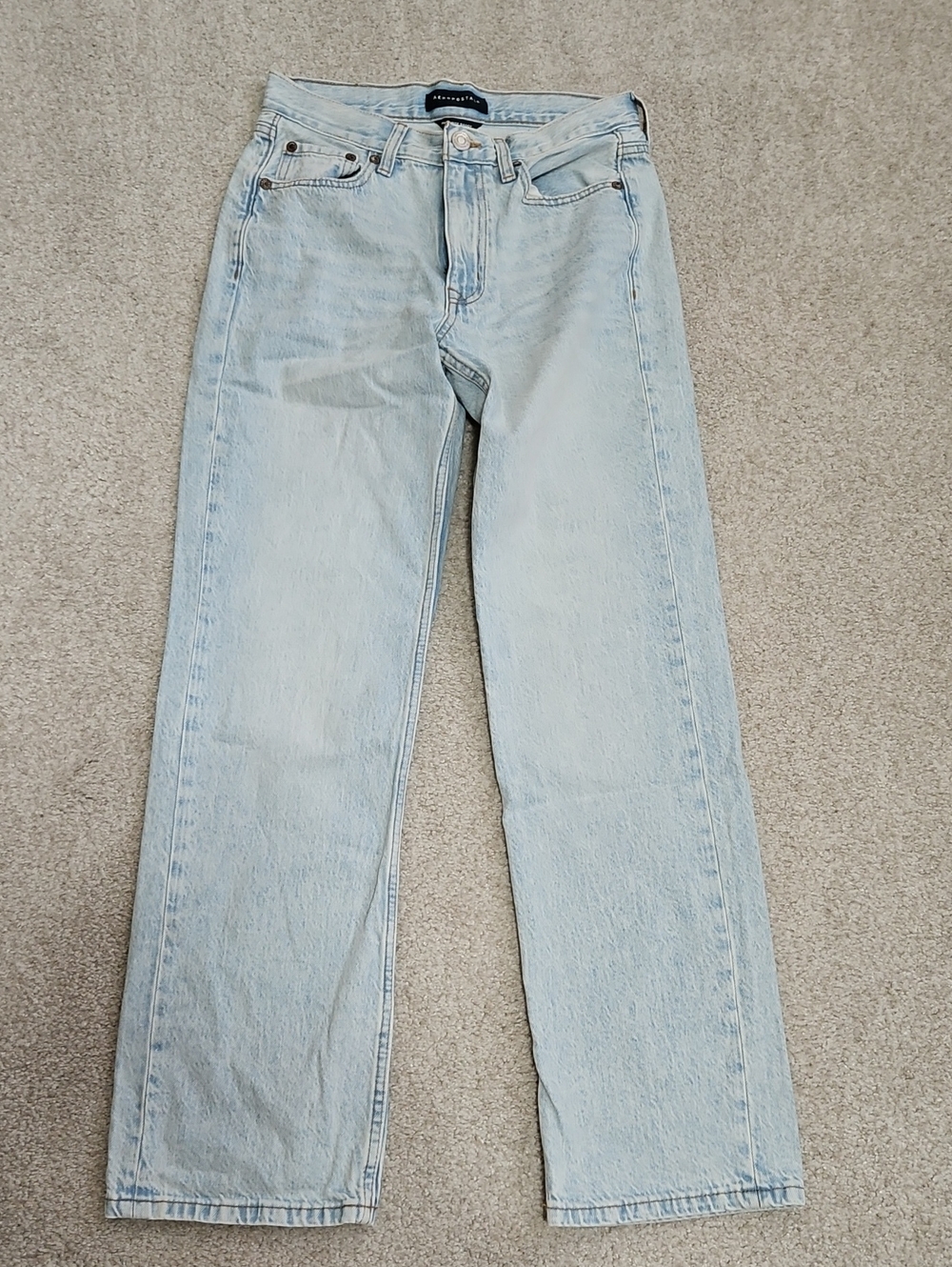 Abercrombie & Fitch Light Blue Straight Leg Jeans